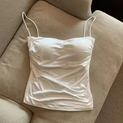 Nuevo top halter para mujer, estilo coreano de verano, tendencia de moda incorporada