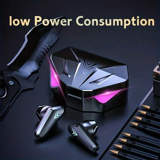 TWS Wireless Bluetooth Headset LED Display Gamer Earbuds with Mic