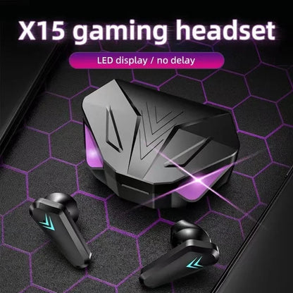 TWS Wireless Bluetooth Headset LED Display Gamer Earbuds with Mic