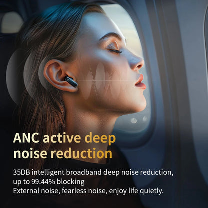 New Full Touch Screen Headphones ANC Bluetooth 5.4 Noise Cancelling