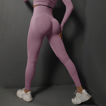 Leggings de gimnasio sin costuras para mujer, pantalones de yoga sexys de cintura alta que levantan los glúteos