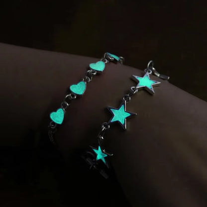 Natural Stone Bracelet Yoga Healing Luminous Glow in the Dark Bracelet Lotus Charm Beads Bracelet for Men Women Prayer Buddhism